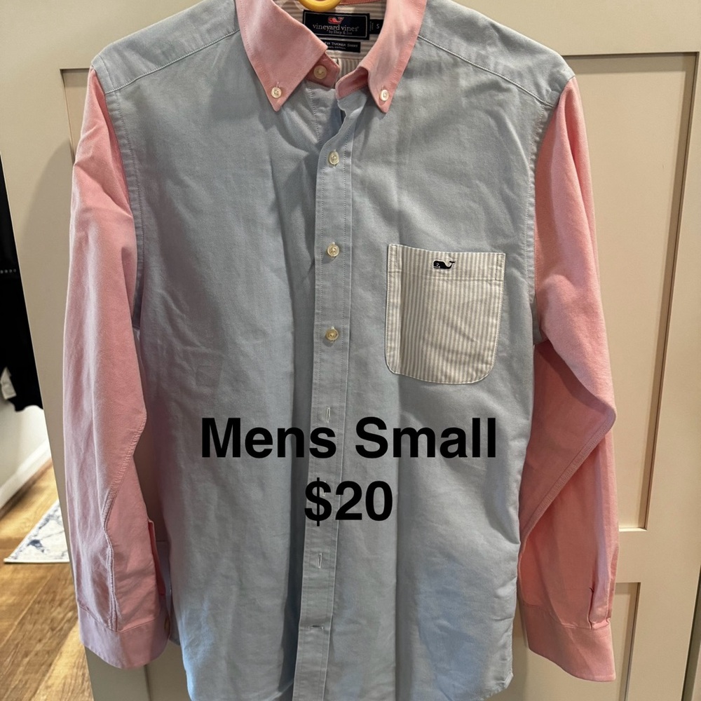 Mens Small Vineyard Vines long sleeve shirt EUC